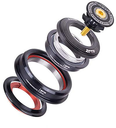 KOCAN Schüssel Set, CNC ZS44 / ZS56 Externe Kegelröhre Konische Köpfe Rohrkegel Gerade Doppelzweckschüsselsatz Fahrrad Headset Lager Fahrradzubehör Fahrradlagersatz Kegelrohr