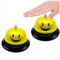 Campanello da tavolo Bell da 2 pezzi, in metallo, per ristoranti, hotel, bar, cucina (giallo)