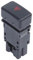 NEGRO Interruptor de advertencia de peligro, interruptor de lámpara de emergencia, interruptor de luz de peligro compatible con Nissan Patrol 25290-VR200 25290VR200 botón intermitente de emergencia de
