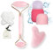 Kit Peau parfaite Gua Sha & Roller Double face LIFEO – Résultat visible en 7 jours ! Quartz Rose Véritable + Moule Glaçon Visage – Massage Anti-Âge, Drainage Lymphatique & Éclat Naturel –