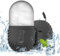 Ice Roller, Silikon Ice Roller Gesicht, Wiederverwendbar Muschelmuster Facial Eisroller Augeneismassage Gesichtsbehandlung Schönheit Hautpflege Eiskompresse Pore Verkleinern Erhellen Haut, Schwarz