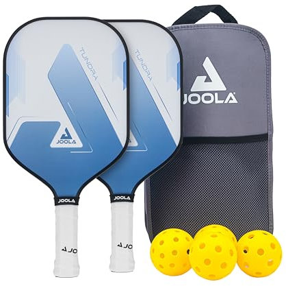 JOOLA Set de Pickleball Blue Lightning Incluye 2 Palas, 4 Pelotas y Bolsa, Ideal para Jugadores Recreativos, Tundra, 7 Piezas