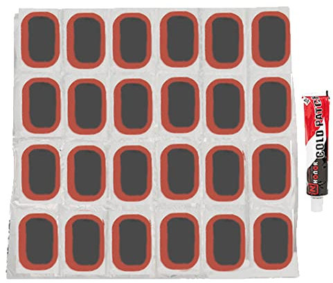 HERCHR Motorbike Tire Patch, Rubber Inner Tube Tire Patch Bicycle Tire Repair Tool Kit Waterproof Tire Patch Bike Repair Kit Accessory for Motorcycle MTB Bicycle(big)