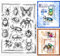 GLOBLELAND Schmetterlinge Hexapoda Marienkäfer Spinne Insekten Klare Stempel Zum Basteln von Karten Klare Stamps 5.83x8.27 Zoll Silikonstempel Für DIY Scrapbooking Fotoalbum