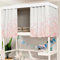 Treer Bettvorhang Hochbett Etagenbett Blackout Vorhänge Staubdicht Betthimmel Hochbett Kinder Bettzelt Schlafsaal Bettvorhänge Schlafzimmer Studentenwohnheim (Rosa Lavendel,1.5x2M)