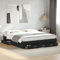 Faroom Bett mit Stauraum 180x200 cm Einzelbett mit Schubkästen Holzbett Stauraumbett Kinderbett Jugendzimmer Kojenbett Jugendbett mit Lattenrost Schwarz