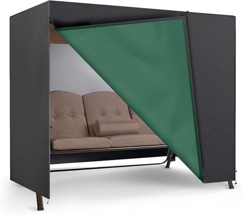 TK Gruppe Timo Klingler 5X Schutzhülle Hollywoodschaukel, für 2,3,4-Sitzer, Abdeckung wasserfest & Winddicht & UV-Schutz - reißfeste Plane Gartenschaukel - 210x150x150cm