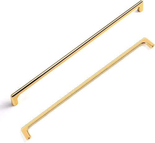 SYZOW 6 Stück Schrankgriffe golden Möbelgriffe golden Küchengriffe golden- Griffe Möbel Gold Schrankgriffe aus Schubladengriffe 320mm