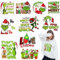 10 Blatt Grinchs Weihnachten Bügelbilder für T-Shirts, Weihnachten Wärmetransfers Vinyl, Weihnachten Bügelbilder für Kleidung Tasche Kissenbezüge DIY Dekorationen