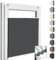 Home-Vision® Premium Doppelplissee Wabenplissee ohne Bohren mit Klemmfix (Weiß-Schwarz, B85cm x H150cm) Modern Klemmfix Blickdicht Plissee Sonnenschutz Hitzeschutz Jalousie für Fenster Thermo