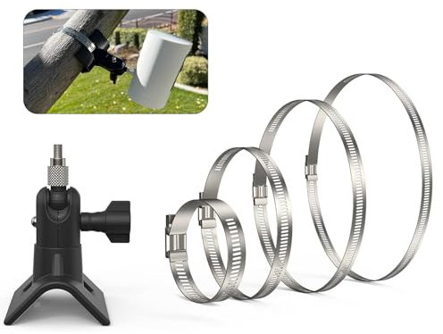 Gusfeliz Universelle Pole Masthalterung für Arlo Pro 4 Arlo Pro 3 Arlo Pro 2 eufyCam 2C/2C Pro/3/3C eufyCam 1 und 2 eufyCam E Arlo Ultra Arlo Ultra 2/Wyze,Google Nest-Überwachungskamera (weiß 1pack)