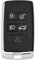 YINETTECH 1 Coque de Clé à 5 Boutons pour Télécommande Compatible avec Range Rover Evoque Sport L551 L405 2018 Noir
