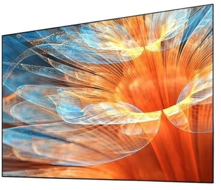CQJJXKYC screen 5.0 Projection Screen 92 Inch Three Sided Anti Light Fixed Frame Screens With Ultra Short Throw Projector 4K smart home