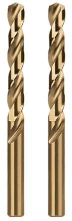 Misuyue 7.5mm M35 Cobalt Drill Bits, 2pcs Metal HSS Twist Drilling Bit