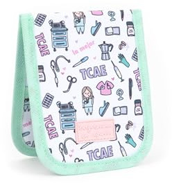 Enfermera en apuros® Organizador de Bolsillo para TCAE y auxiliar de enfermería | Impermeable, con Imanes y Mosquetón | Complemento para el uniforme del hospital