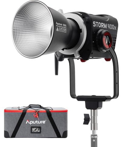 Aputure Storm 400x Projecteur LED 400W Bi-Color, Blair Chipset, IP65, CRMX, DMX512, Sidus Link, Monture Bowens