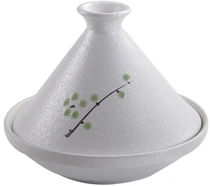 HAJHI Japanisch Küche Tagine Marokko Keramik Tajine Topf Hotels Restaurants Handbemalt Mit Deckel Schmoren für Spülmaschine Backofen