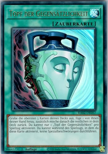 Topf der Gegensätzlichkeit - RA02-DE057 - Ultra Rare - 1. Auflage - Deutsch - Yugioh - 25th Anniversary Rarity Collection II - mit RC-Fieldcenter