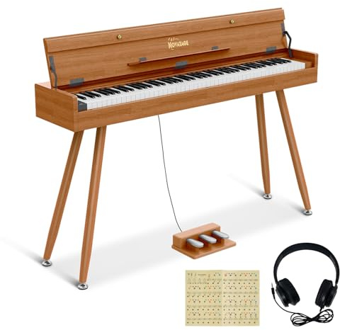 NOVATAGE 88 Key Digital Piano Keyboard for Beginners with Triple Pedal