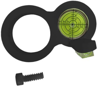 ＡＷＨＡＯ Bohrer Wasserwaage Libellen Messwerkzeug Bohrführung Winkel Nivellierer Und Anlegehilfe Aus PLA für Präzise Gewinkelte Bohrungen für Werkstatt Und Mon, Schwarz