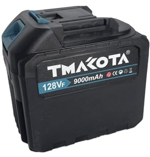 Tmakota Batteria 128Vf 9000mAh agli Ioni di Litio per Elettroutensili, Batteria ad Alta Capacità con 20 Celle, Ricambio Professionale per Trapani e Avvitatori