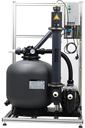 PURION Sistema de filtración 80 con Sistema UVC para Piscinas de hasta 90m³ de Agua Clara sin Productos químicos