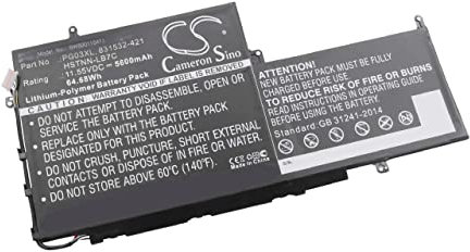 vhbw Batterie Compatible avec HP Gaming Pavilion 15-DK0043TX, 15-DK0046NR, 15-DK0051WM Ordinateur Portable (5600mAh, 11,55V, Li-polymère)