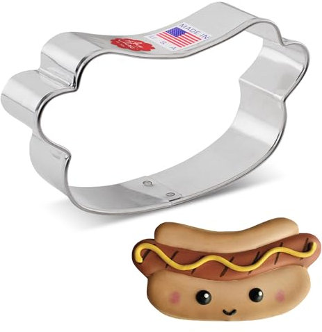 Ann Clark Cookie Cutters Emporte-pièces hot dog par Flour Box Bakery, 10,2 cm