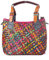 Eysee Damen-Handtasche mit Tragegriff oben, Leder, gewebt, mehrfarbig