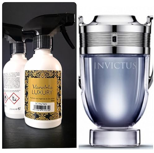 LUXURY - Ambientador casa, concentrado en spray líquido - Perfumador y eliminador de olores en ambiente - Perfume profesional antitabaco y olores duraderos en tejidos - Tipo Invictus 24H (250ml)