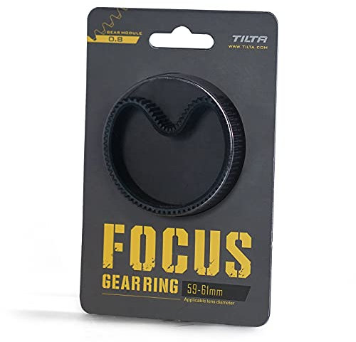 TILTA Seamless Lens Focus Gear Ring φ59-61 mm für Tilta Mini Follow Focus Nucleus Nano DSLR Camera, 360 ° Drehfokus Gear Videokamera Objektiv Zubehör TA-FGR-5961