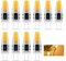 3W G4 LED Light Bulbs, 12V AC/DC Mini Capsule Bulb, Warm White 3000K, Equivalent to 30W Halogen Bulb, 260LM, No Flickering Non-Dimmable Energy Saving Bulbs for Home Lighting, 10pcs