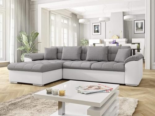 ChillMe Fabric Corner Sofa Bed 'Oxford' L-Shape Sofa and Universal Corner - with Storage and FREE Assembly (5/17)