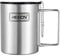 HEECN tasse camping inox avec couvercle - Poignée pliante - tasse randonnée - double paroi HESS-007R 330ml avec couvercle hermétique pour boire