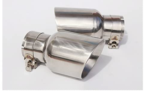 Auspuffblende 1 STÜCKE Autozubehör Edelstahl Universal Endrohr Schalldämpfer Rohr Für Audi Für A4 Für B8 Für A3 Für A1 Für Q5 Endrohr (Größe : 63MM IN 101MM Out)