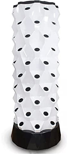 Kit de cultivo hidropónico de 6/8 / 10 capas, 48/64/80 agujeros, sistema de cultivo hidropónico, sistema de cultivo sin tierra para verduras, hierbas en casa, jardín,White-80Pots