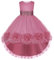 BUNNY LULU Mädchen Kleid mit schräger Schulter, Brautjungfer, Hochzeit, Prinzessin, Kinder, Schleife, Geburtstagsball, Party, Show, Abend, Lavendel.（Rosa,7-8 Jahre）