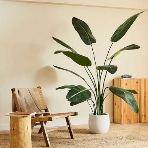 BLAINE |Strelitzia 120cm | Pianta Finta da Interno | Pianta Artificiale da Interno | Piante Finte da Esterno | Piante Finte | Piante Artificiali da Interno | Piante Finte da Interno Design