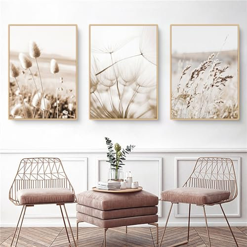 Herfair 3er Premium Poster Set Bilder Wohnzimmer Deko Schlafzimmer Schöne Poster hängende Malerei Wandbilder Wohnzimmer Schlafzimmer Wanddeko, ohne Rahmen (40x50cm)