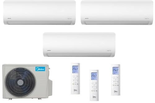 CLIMATIZZATORE TRIAL 9+12+12 MIDEA DC INVERTER Serie EXTREME PRO WI FI INTEGRATO CON M3OF-27HFN8-Q R-32 A++A+