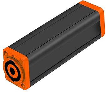10 Pz 4 Pin Amplificatore di Potenza for Altoparlanti Femmina A Femmina Connettore AC Accoppiatore Extender Adattatore Altoparlante Cavo Audio Professionale (Color : Orange to Orange)