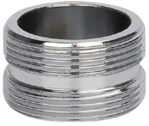 YRAKOZIN Messing Wasserhahn Adapter, Küche Bad Wasserhahn Aufsatz zum Anschließen von Wasserhähnen und Strahlregler, Gartenschläuchen, Wasserreinigern (Außengewinde M22 auf Außengewinde M22)