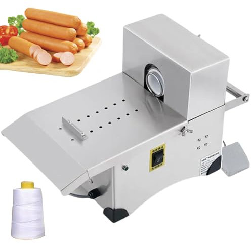 forplubossmmp Máquina Atadora De Salchichas Comercial | Automático | Herramienta Procesadora De Salchichas Picadoras De Carne | Acero Inoxidable | Embutidoras De Salchichas para Hacer Nudos
