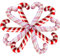 Weihnachts Zuckerstangen Ballons Set, 10 Stück Große Pastell Rosa Rot Zuckerstangen Weihnachten Deko Helium Folienballons, Weihnachtsdeko Candy Cane Luftballons für Kinder Christmas Party Dekoration