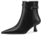 QUEEN HELENA Tronchetti Stivaletti a Punta con Tacco e Zip Laterale Donna K3471 (Nero Pu, Sistema Taglie Calzature EU, Adulto, Donna, Numero, Media, 39)