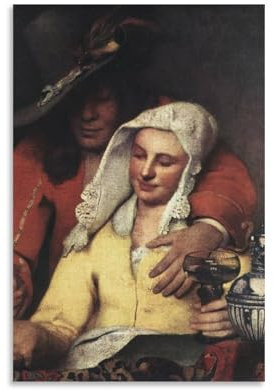 Johannes_Vermeer_002_detail_03 Kunstdruck Wandkunst Poster Gemälde Leinwand Poster Kunstwerke Zimmer ästhetisch 40 x 60 cm