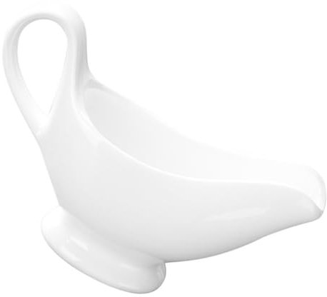 TOPBATHY Salsera de cerámica salsera blanca crema con sabor jarra de salsa pequeña salseras para salsas Jarra para salsa de cerámica jarra de leche para restaurante crema individual