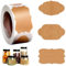 300 Stücke Marmeladen Etiketten,Etiketten Marmeladengläser,Aufkleber Zum Beschriften,Etiketten Zum Beschriften,Kraftpapier Aufkleber Für Flasche Handwerk Geschenkverpackung