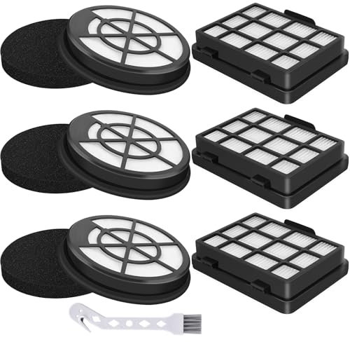 Set di 3 filtri BBZ152EF per Bosch aspirapolvere Serie 2 BGC05 BGS05 BGC05A320 BGC05A220A BGC05AAA1 BGC05A322 BGC05AAA2 BGS05A221, BGS05A2222 BGS05 X240 Accessori per filtri Hepa Bagless