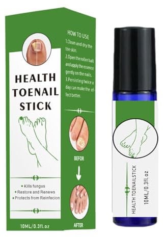 Nail Repair,Cracked Toenail Repair,n-ail Re-pair Kit For Broken Natural N-ails Health Toen-ail Stick Roller,Healthy Cuticle Oil Rollerball Strengthens N-ails & Protects Cuticles,Natural Soothing Soft